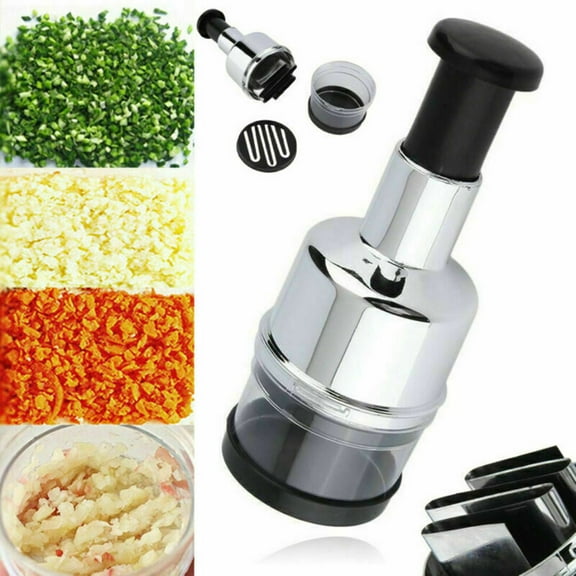 Onion Chopper Hand Chopper for Vegetables, Stainless Steel Chopper Manual Hand Food Chopper Vegetable Chopper