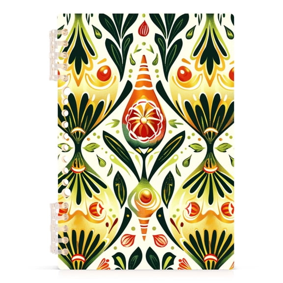 Onion Folk Art Notebooks 1-subject Journal 60 Sheets A5 College Ruled Paper Detachable Ring 8.3"x5.7"