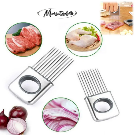 Onion Fork Stainless Steel Holder Loose Meat Needle Steak Tender Meat Needle