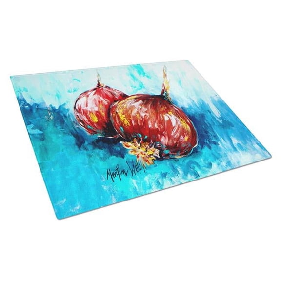 Onion Funions Glass Cutting Board 12 in x 15 in