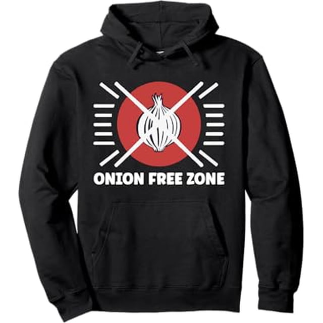 Onion Hater Free Zone Hate Onions Pullover Hoodie
