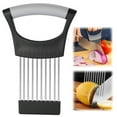 thumbnail image 1 of Onion Holder for Slicing Stainless Steel Prongs Rust-Resistant Vegetable Cutter for Potato Tomato Avocados Eggs Fruit Lemon Meat Assistant Tool, 1 of 7