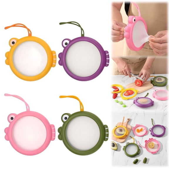 Onion Keeper，Avocado Saver，Fresh Food Containers, Fresh Pod, Reusable Silicone Storage Pods For Avocado, Onions, Lemon, Tomatoes, Garlic – Anti-Oxidation For Fridge