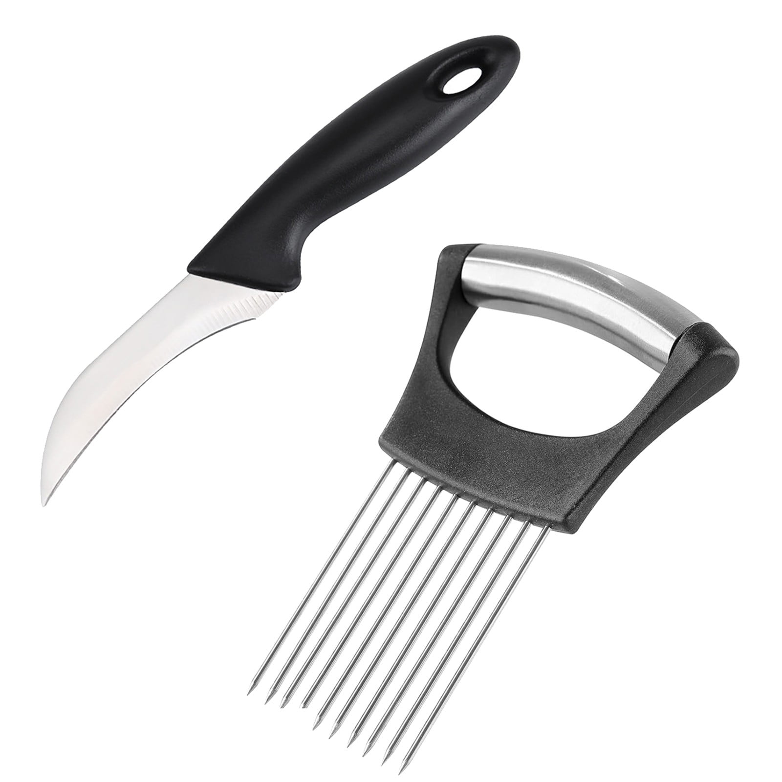 Onion Needle*1 Slicing Knife*1, Kaireo Cutter, Stainless Steel Kitchen