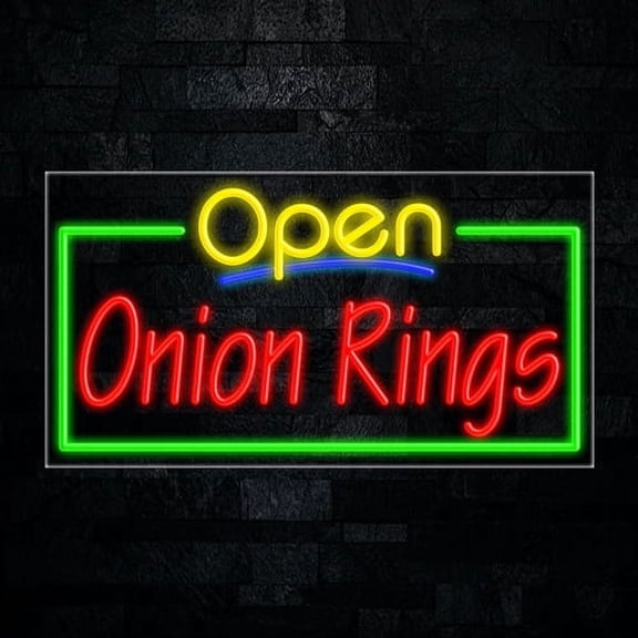 Onion Rings LED Neon Sign 33"L x 18"H #35809