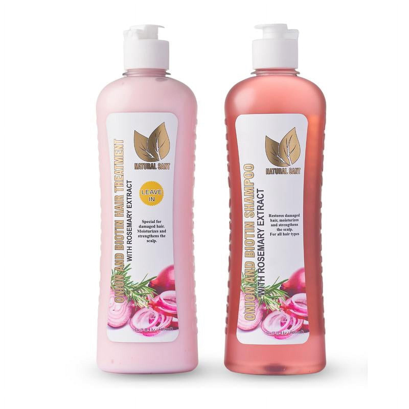 Onion, Rosemary and Biotin Shampoo & Treatment Set for Stronger, Thicker and Longer Hair,1 Set,248ml