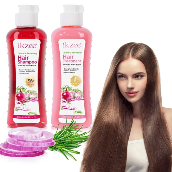 Onion Shampoo and Conditioner Set, with Rosemary and Biotin, Formula for Thinning Hair Care, Thickening Products for Women and Men