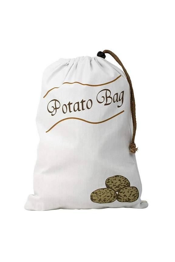 Onion Storage Bags, Potato Storage Bag, Cotton Produce Keepers with Side Zipper & Drawstring, Blackout Lining to Keep Veggies Fresh for Storing Onions, Garlic & Root Vegetables