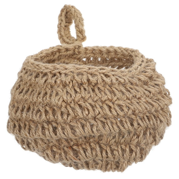 Hanging Wall Basket Teardrop Planter Bohemian Style Onion Storage Basket for Fruit Vegetable 1 Set