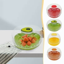 Onion Storage Container Vegetable Keeper with Refrigerator Lid Avocado Tomato Lemon Rack Reusable Fresh Produce Protector for Kitchen Pantry, UKHBMC | Coffee