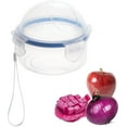 Onion Storage Container and Tomato Lemon Apple Produce Saver Holder