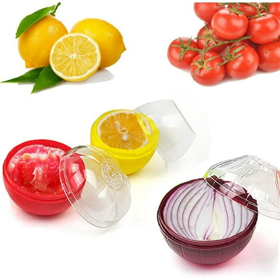 Onion Storage Containers, Onion Saver Keeper Fruit and Vegetable Storage Holder for FridgeOnion Holder Storage Avocado Green Pepper Tomato and Onion Keeper/Saver/Holder