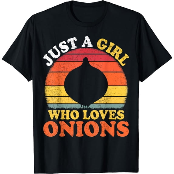 Onion Vintage Just A Girl Who Loves Onions T-Shirt