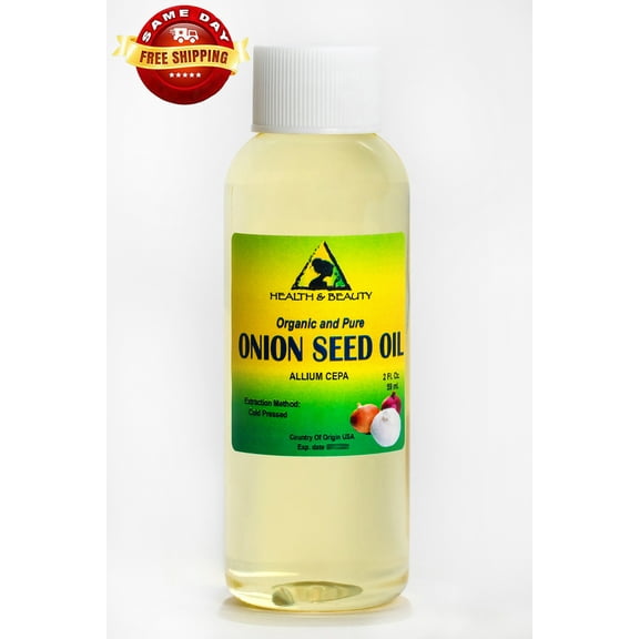 Onion seed oil organic premium cold pressed 100% pure all natural 2 oz