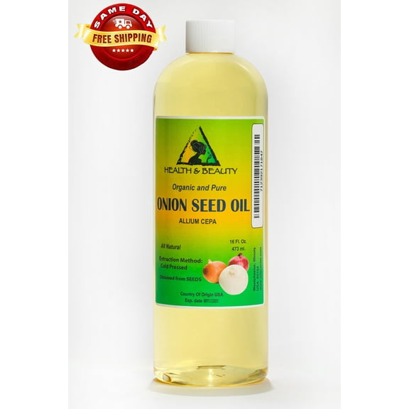 Onion seed oil organic premium cold pressed 100% pure all natural 32 oz