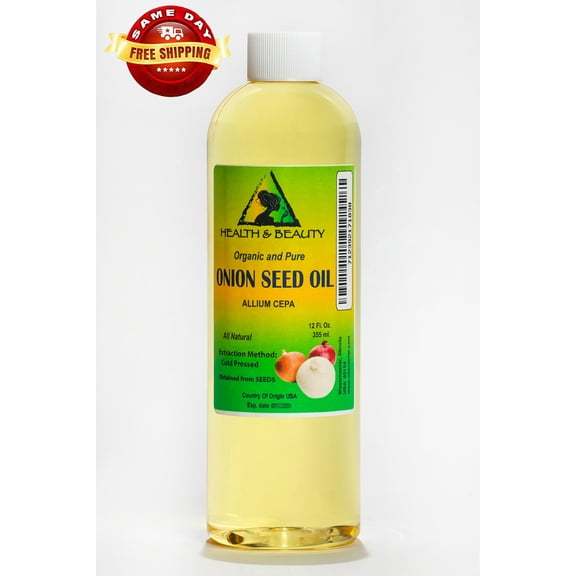 Onion seed oil organic premium cold pressed 100% pure all natural 36 oz