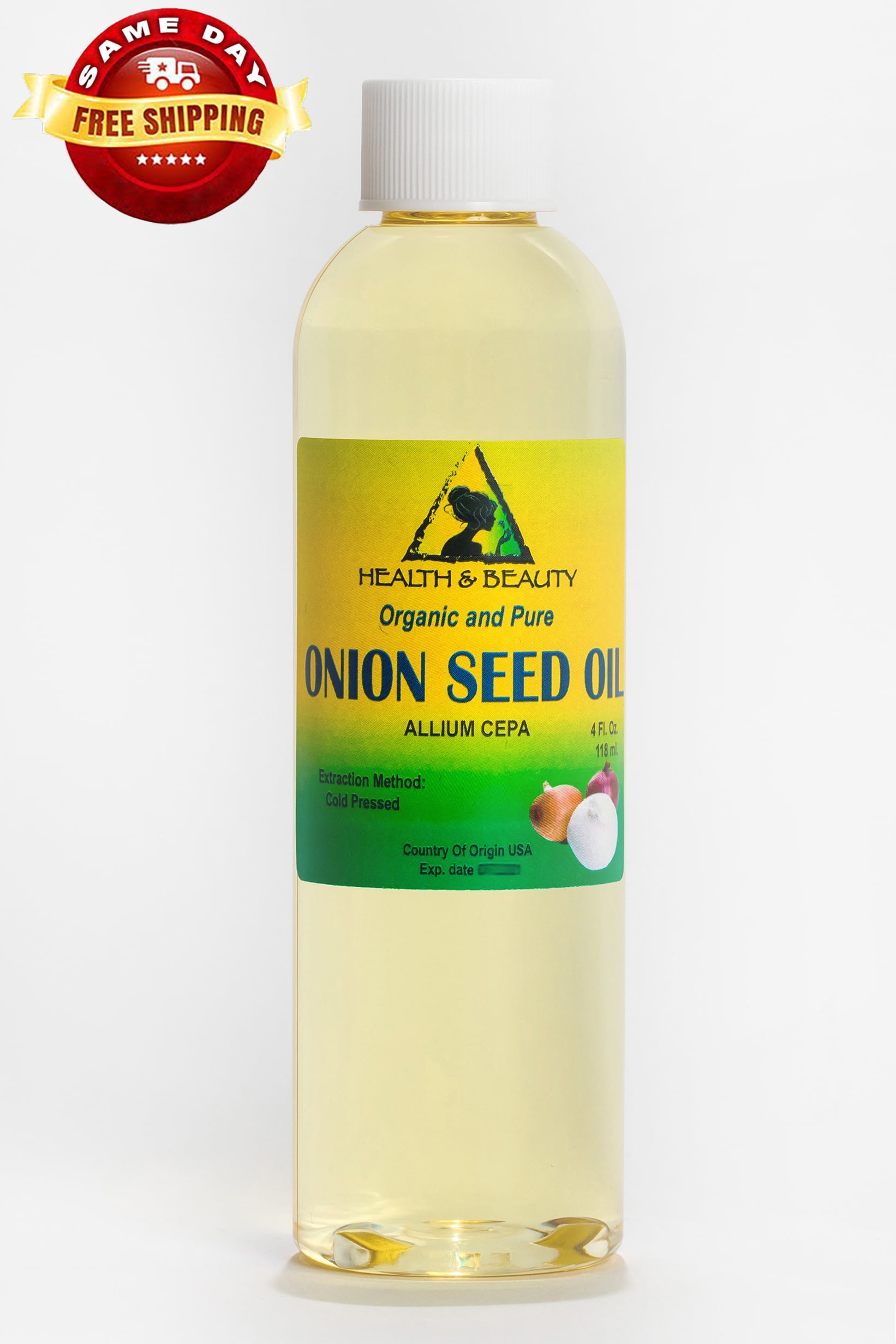 Onion Seed Oil Organic Premium Cold Pressed 100% Pure All Natural 4 Oz ...