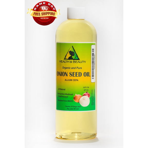 Onion seed oil organic premium cold pressed 100% pure all natural 64 oz
