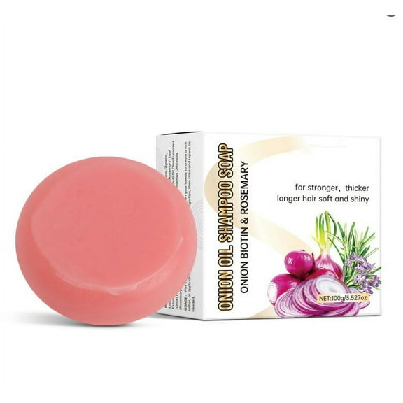 Onions Biotin & Rosemary Shampoo Bar for Dry Frizzy Hair,Onions Oil Shampoo Stick Deeply Nourishing Hair Moisturizing Scalp Improving Restlessness Shampoo Soap for Deep Cleansing Hair Shampoo