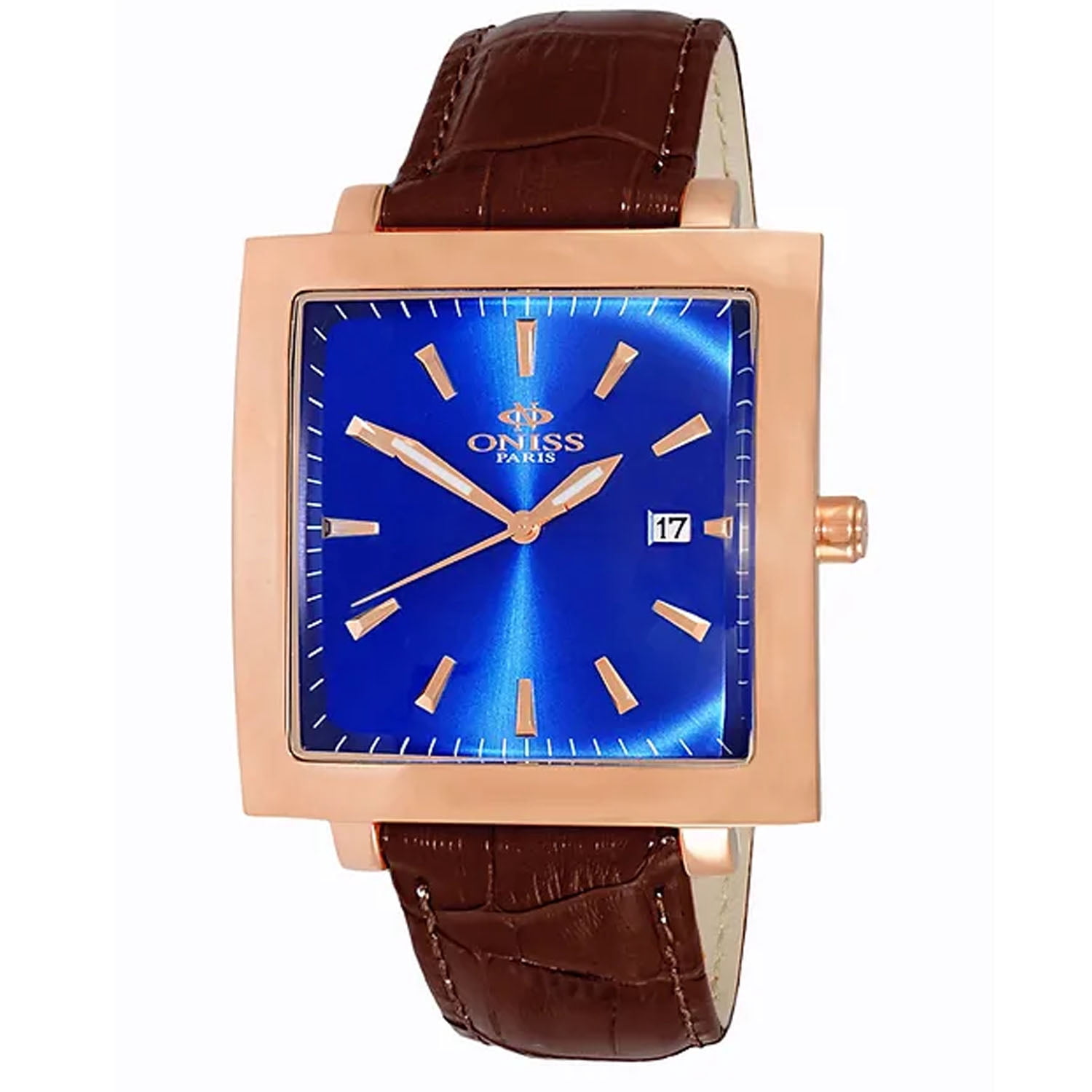 Oniss paris women blue leather watch Oniss Paris 3ATM Women main image 2