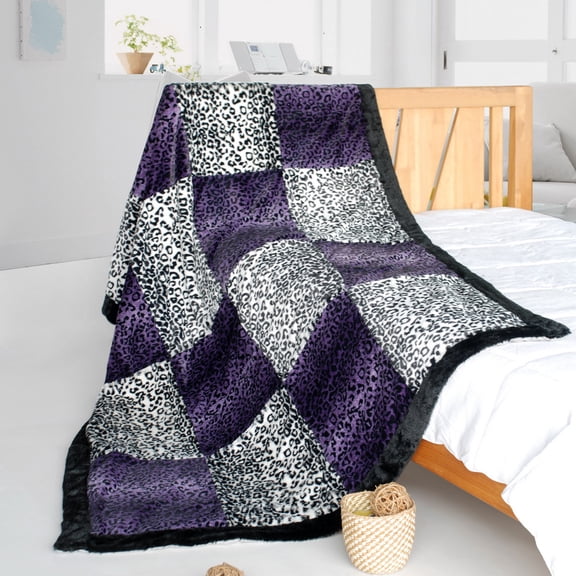 Onitiva - Devil Nut Animal Style Patchwork Throw Blanket (61"-86.6")
