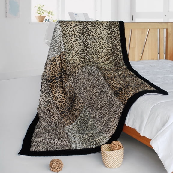 Onitiva - Fanstaty Animal Style Patchwork Throw Blanket (61"-86.6")