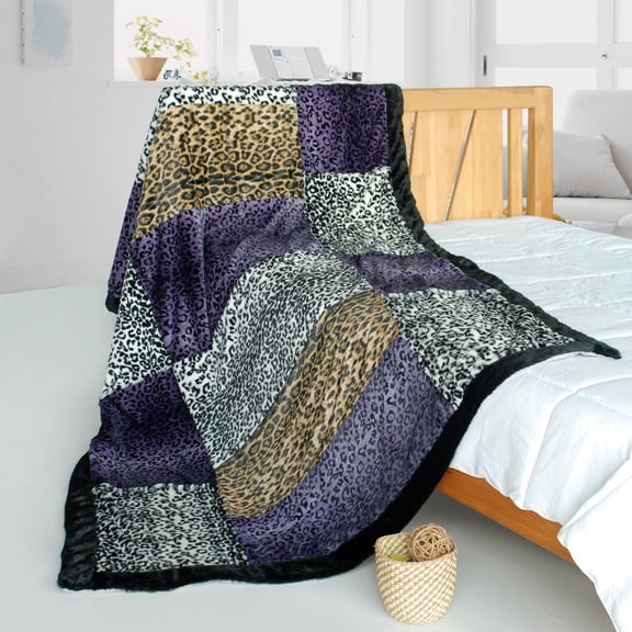 Onitiva - Fashion Life Patchwork Throw Blanket (61"-86.6")
