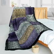 Onitiva - Fashion Life Patchwork Throw Blanket 61"-86.6"