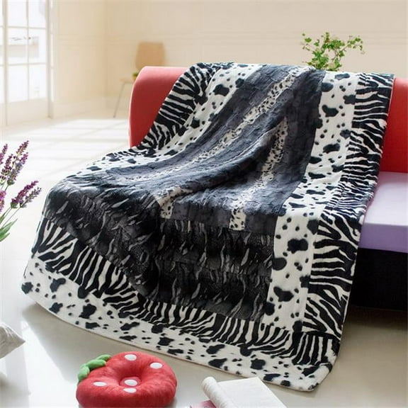 onitiva-blk-005 Onitiva - Happy Dream Patchwork Throw Blanket