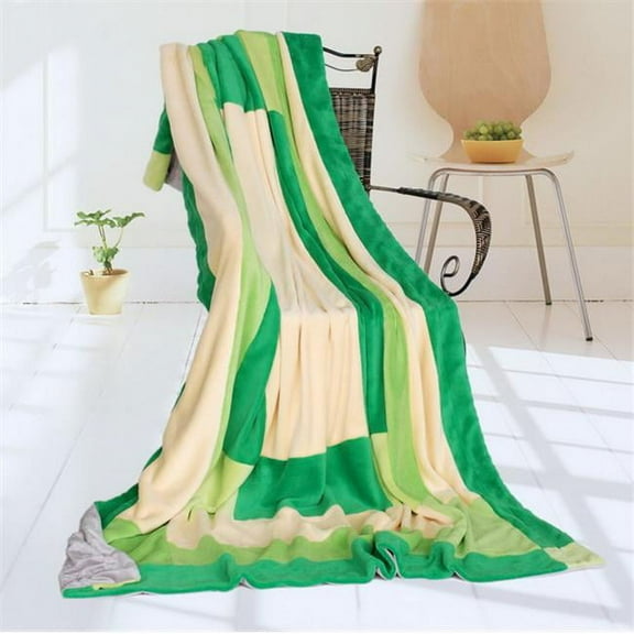 Onitiva - Paris Spring Soft Coral Fleece Patchwork Throw Blanket
