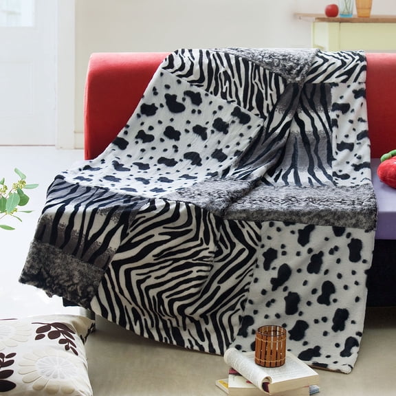 Onitiva - Space Art Patchwork Throw Blanket (50 by 70 inches)