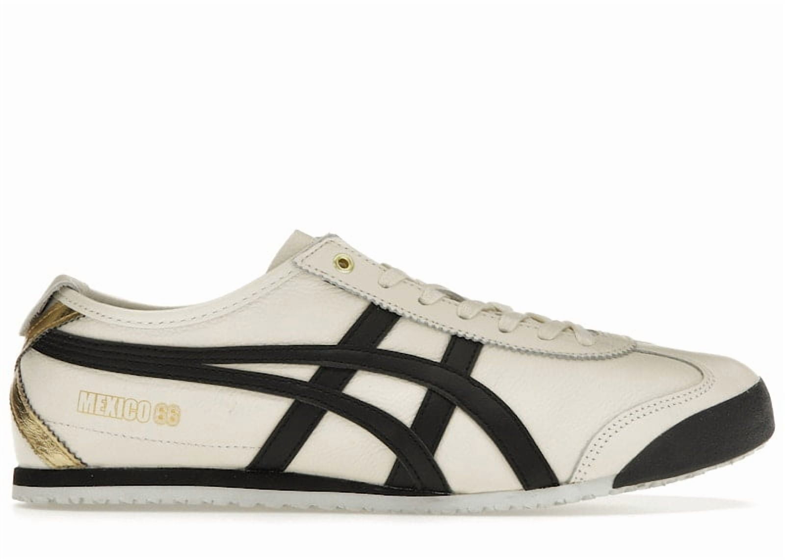 Onitsuka Tiger Men's Mexico 66 Cream Black Gold Running Shoes