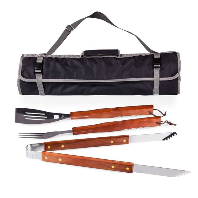 Oniva 3 Piece BBQ Tote and Tool Set