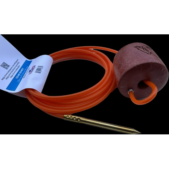 Onkija Fish Stringer - 12ft Ultimate Tangle Free Wade Fishing Stringer with Float - Brass Spike