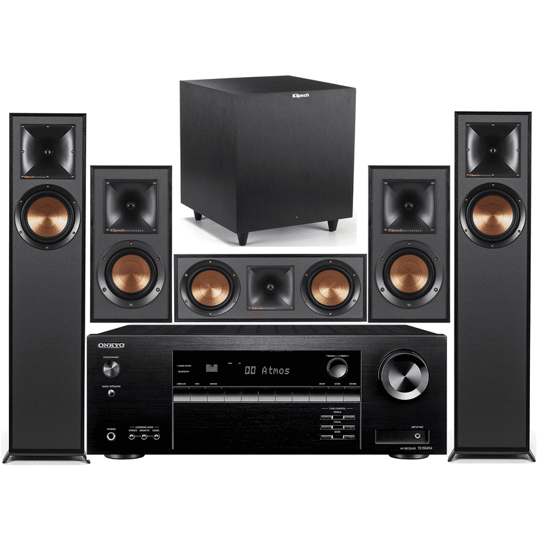 Onkyo 7.2-Ch Wireless Bluetooth 4K 3D A/V Receiver + Klipsch Home
