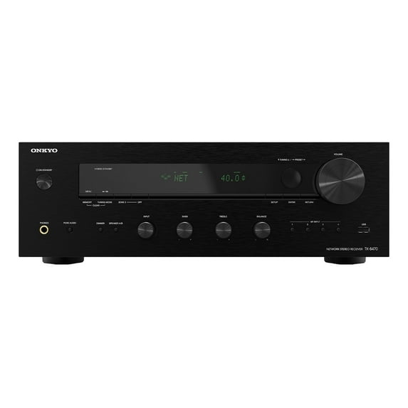 Onkyo Bluetooth Hi-Fi Network Stereo Receiver with 32 bit stereo DAC, TX-8470