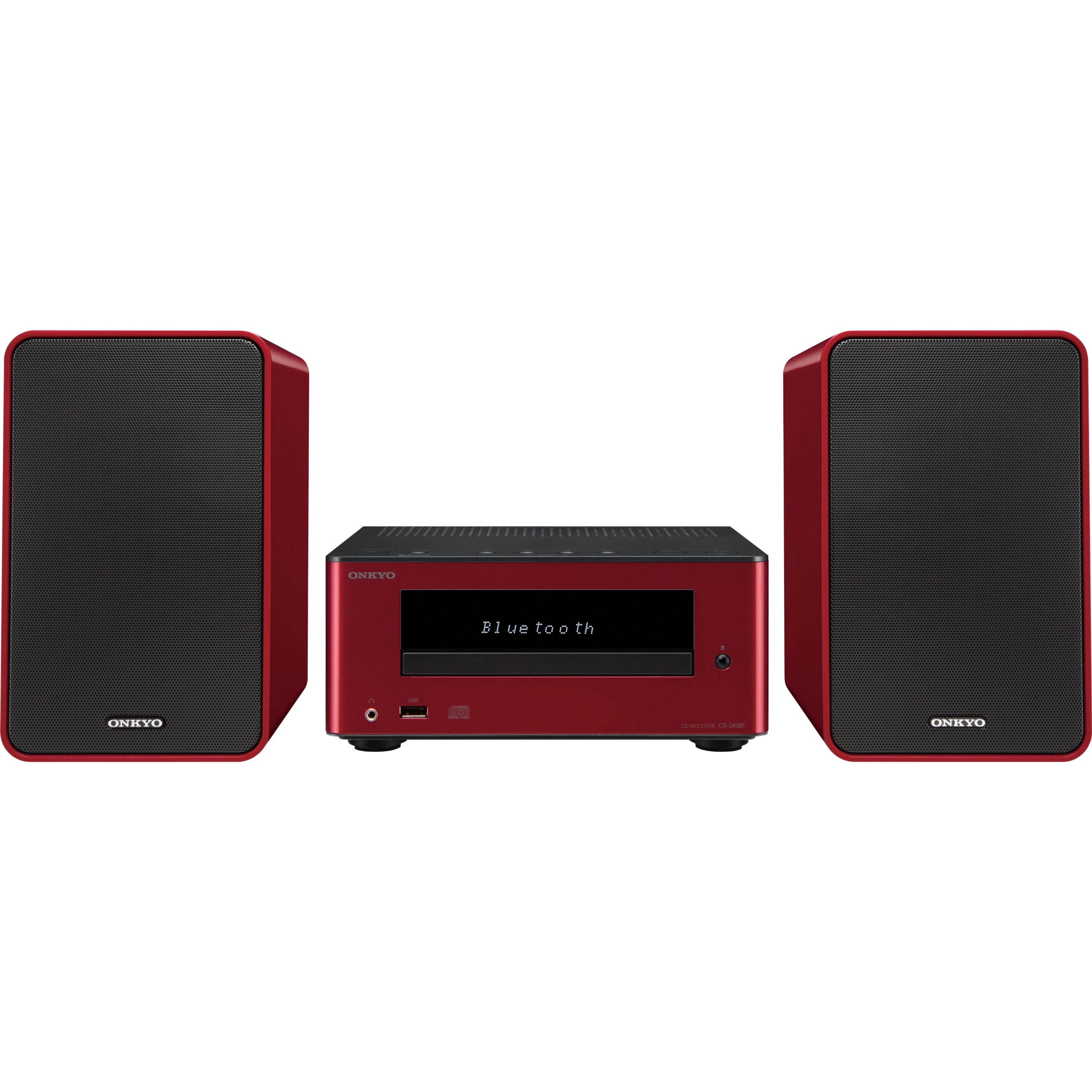 Onkyo CS-355 Mini Hi-Fi System, 30 W RMS, iPod Supported, Red - image 1 of 3