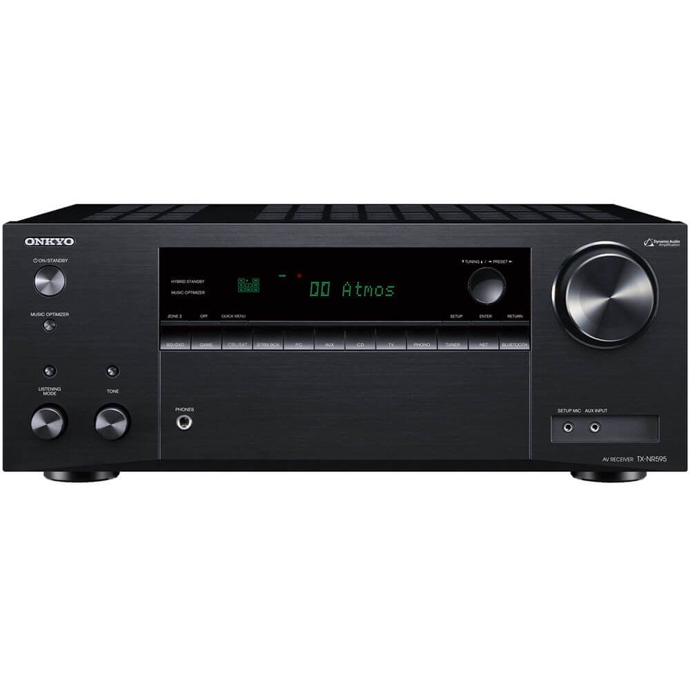 baggrund Bedst Resistente Onkyo TX-NR595 Home Audio Video Receiver Ultra HD AirPlay 2 TX-NR595 -  Black - Walmart.com