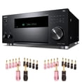 thumbnail image 1 of Onkyo TX-RZ50 9.2-Channel 8K/4K Network AV Receiver, 250W Per Channel at 6 Ohms + H&A Speaker Connector Banana Plugs, 12 Pairs, 1 of 6