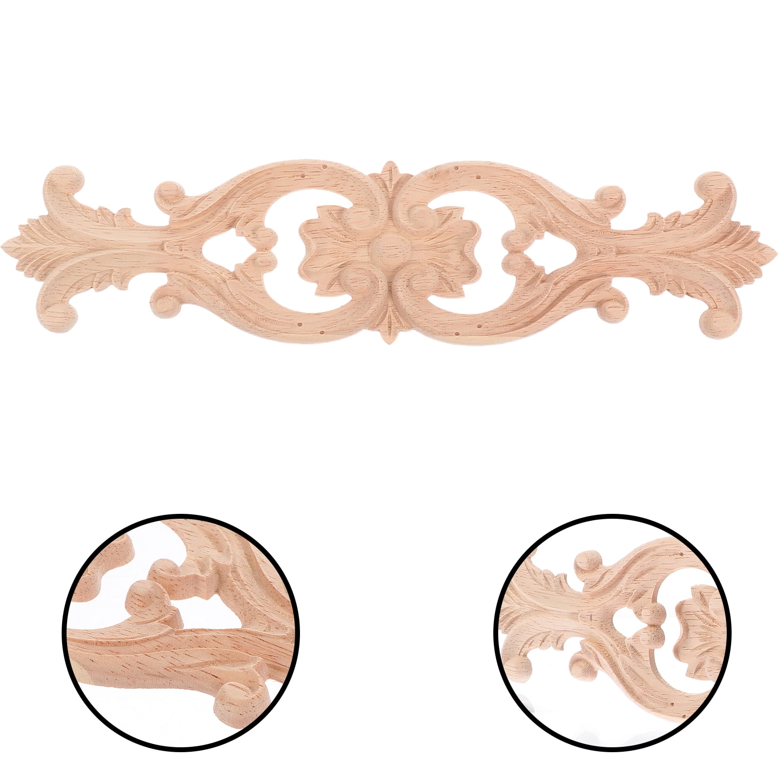Onlay Wood Applique Carved Carving Corner Decal Furniture Wooden