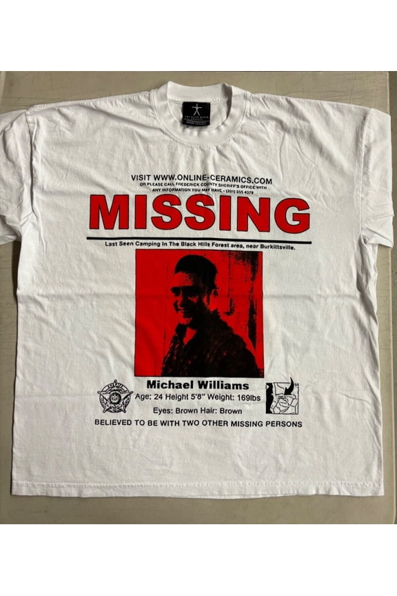 Online Ceramics Blair Witch Project Tee T-Shirt 2XL XXL New Unworn
