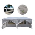 thumbnail image 1 of Online Gym Shop CB19823 10 ft. x 20 in. Outdoor Gazebo Tent, Easy Pop Up with 6 Walls - White, 1 of 3