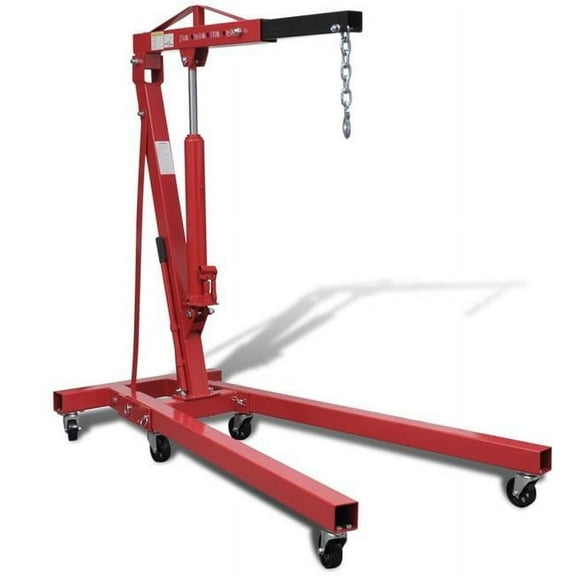 Online Gym Shop CB17437 Folding Shop Crane Engine Motor Lift 2 Ton
