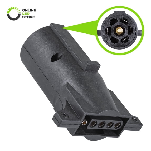Online LED Store Flat Trailer Adapter Automotive Electrical Parts & Accessories, Copper 0.25 lb