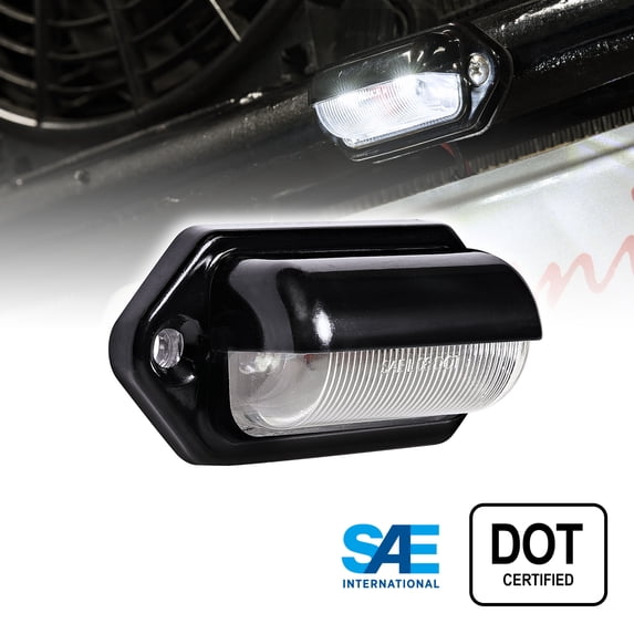 Online LED Store OLS LED License Plate Light, Waterproof, Heavy Duty, Black Housing