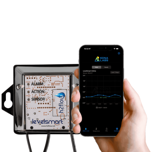 Online LevelSmart Smart Wireless Pool Autofill System Automatic Water Level Controller for Pools, Spas, Ponds & Water Tanks - H2Flow with Online Data