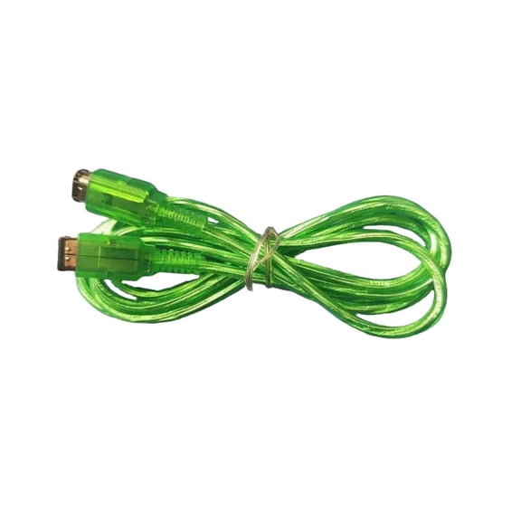 Online Link Cable for Game Console 2 Player Connect Cable Transparent Green Online Link Cord Wire Gaming Accessories