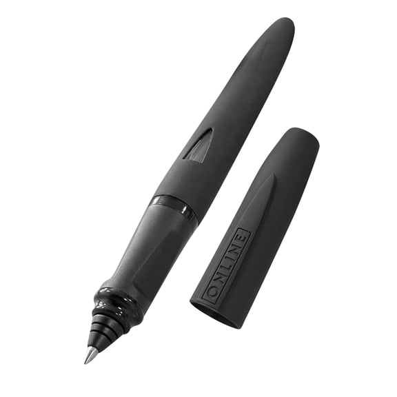 Online Rollerball Switch Expert Black, ink cartridge roller and touch pen,ergonomically shaped, for left- and right-handed,stylus tip for tablets & smartphones, multifunction-pen incl. cartridge