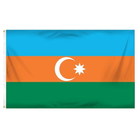 Online Stores Azerbaijan 3ft x 5ft Printed Polyester Flag
