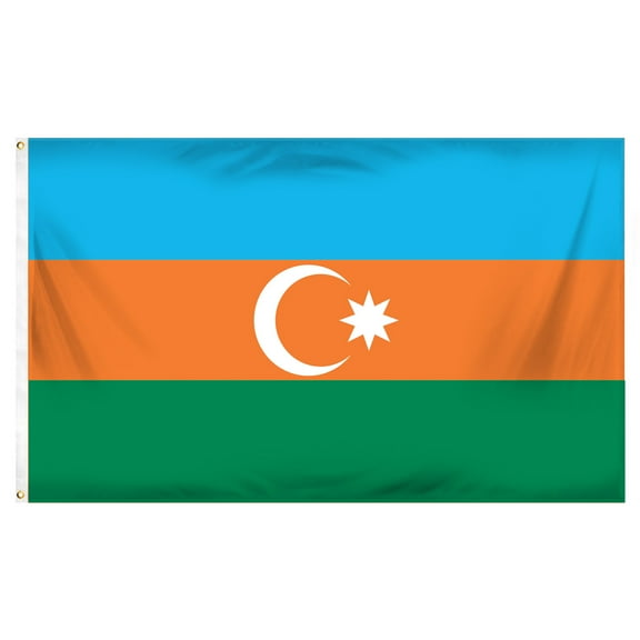 Online Stores Azerbaijan 3ft x 5ft Printed Polyester Flag